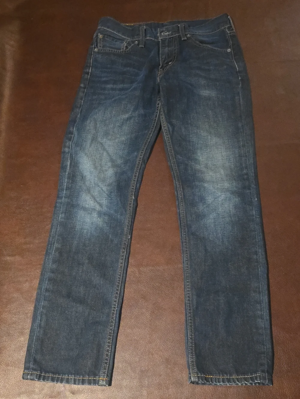 Levi's Men's Faded Indigo Straight Jeans